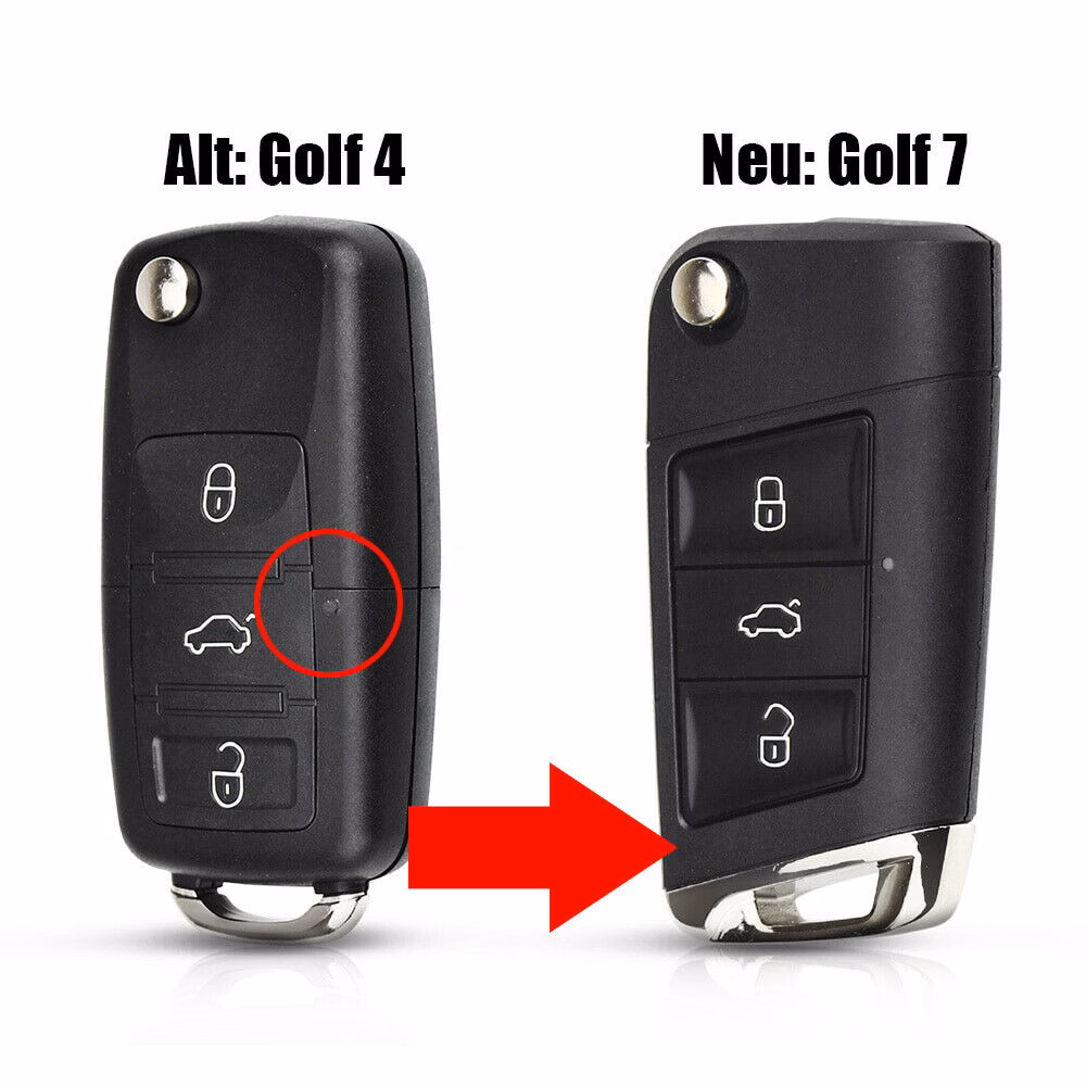 Klappschlüssel Golf 4 / Bora Upgrade Golf 7 GTI – Bild 8