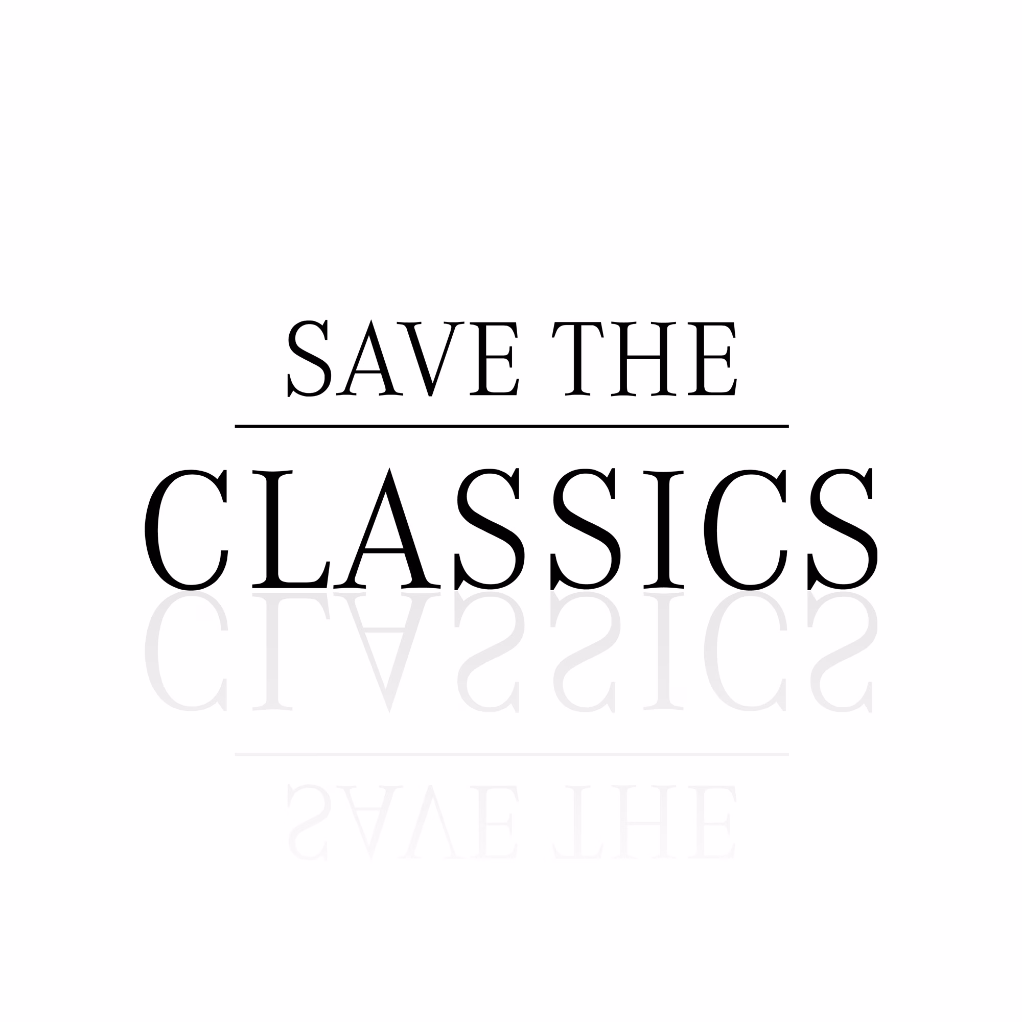 Save the Classics Autoaufkleber Vinyl Sticker für Oldtimer und Youngtimer