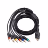 Bitfunx Komponentenkabel 1,8m Premium für Sony PlayStation 2 & 3 - YPbPr AV Kabel schwarz