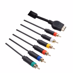 Bitfunx Komponentenkabel Stecker Detail - vergoldete YPbPr Anschlüsse für PS2 PS3 HDTV