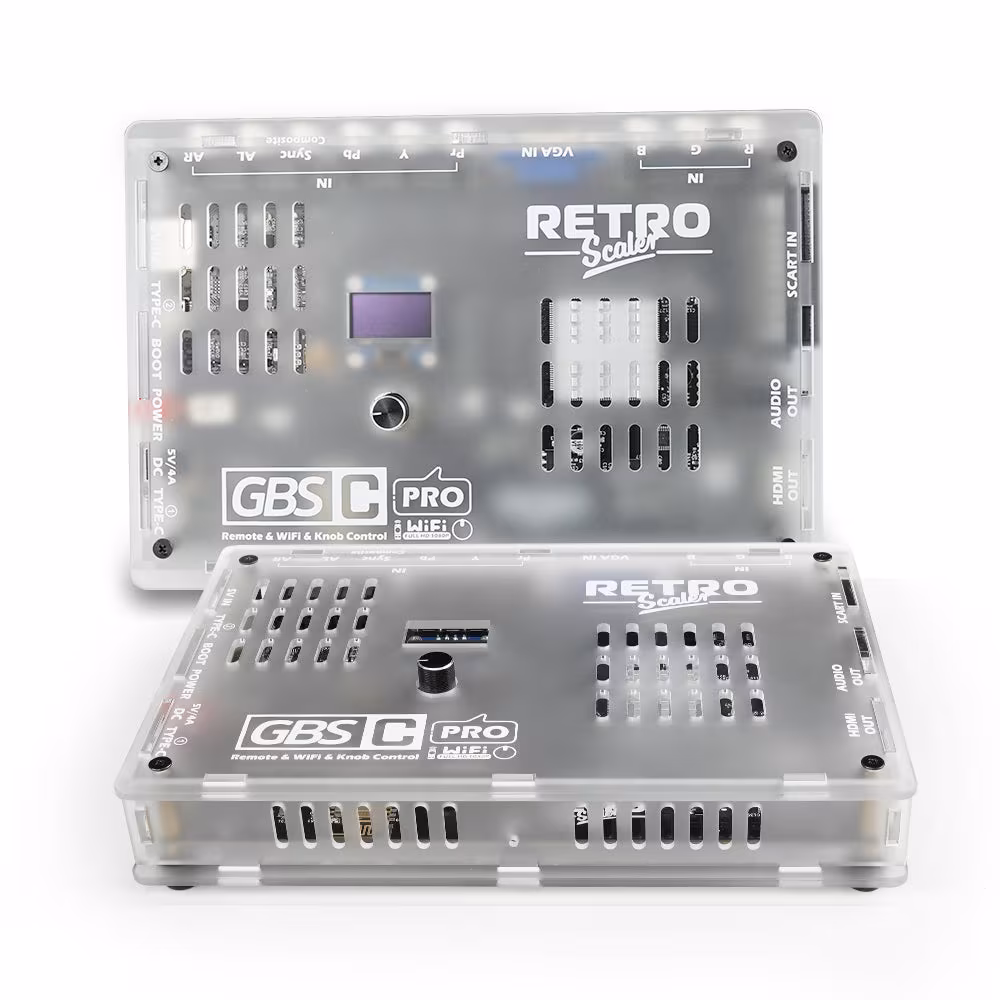 Bitfunx GBSC Pro Anschlüsse für VGA, Composite-AV und S-Video