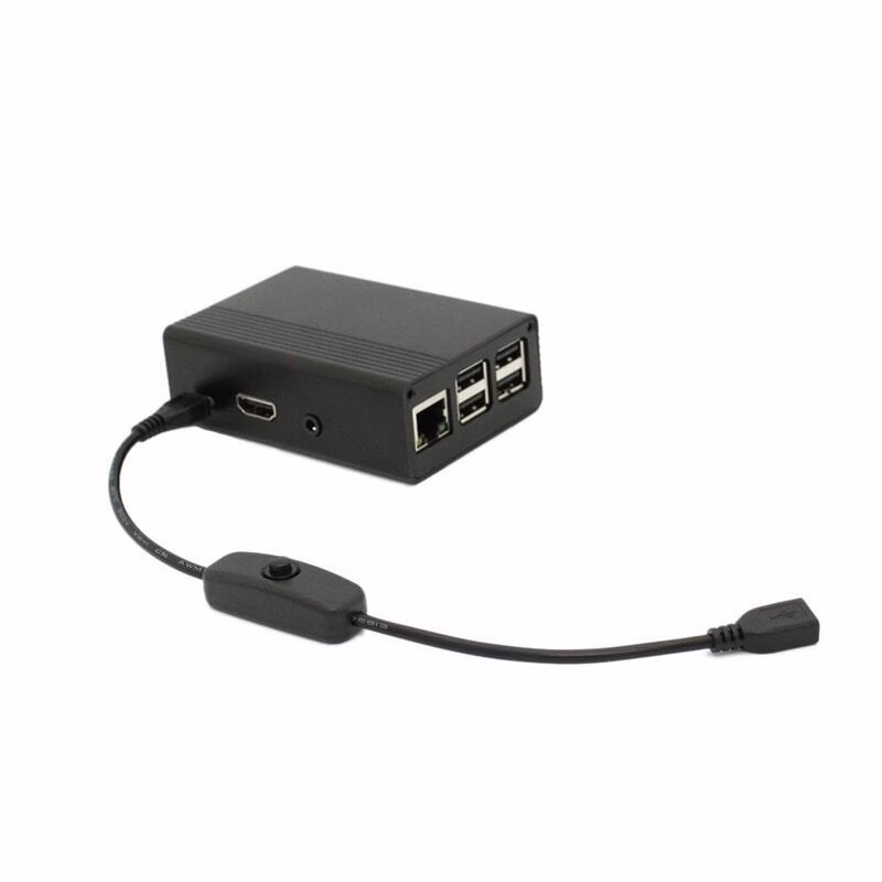 Micro USB Kabel Verlängerung Kupplung Raspberry Pi Ein Ausschalter On Off Switch