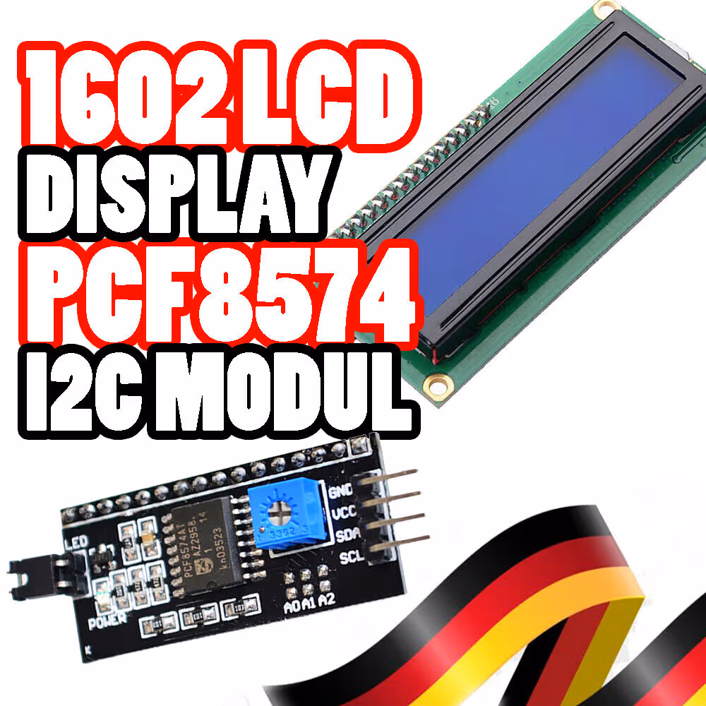 1602 LCD Display PCF8574 IIC I2C TWI SPI Modul Interface Raspberry Arduino 5V