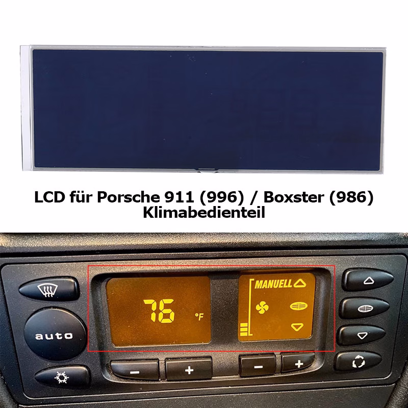 Ersatzdisplay Klimabedienteil Porsche Boxster 986