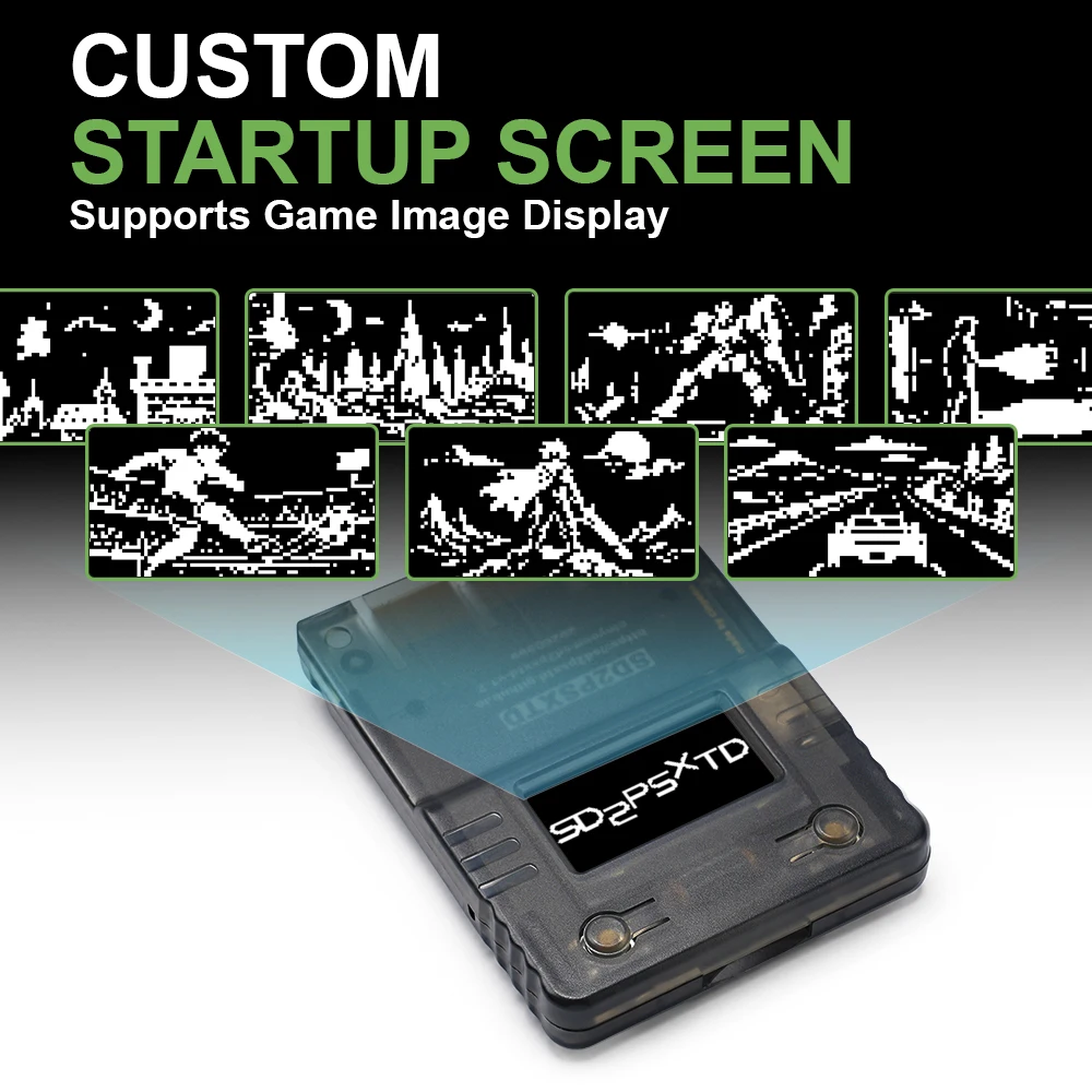 LinkRetro SD2PSXTD Transparent Black Memory Card Emulator Detailansicht